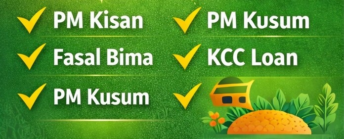 Government agriculture schemes for farmers in India 2026