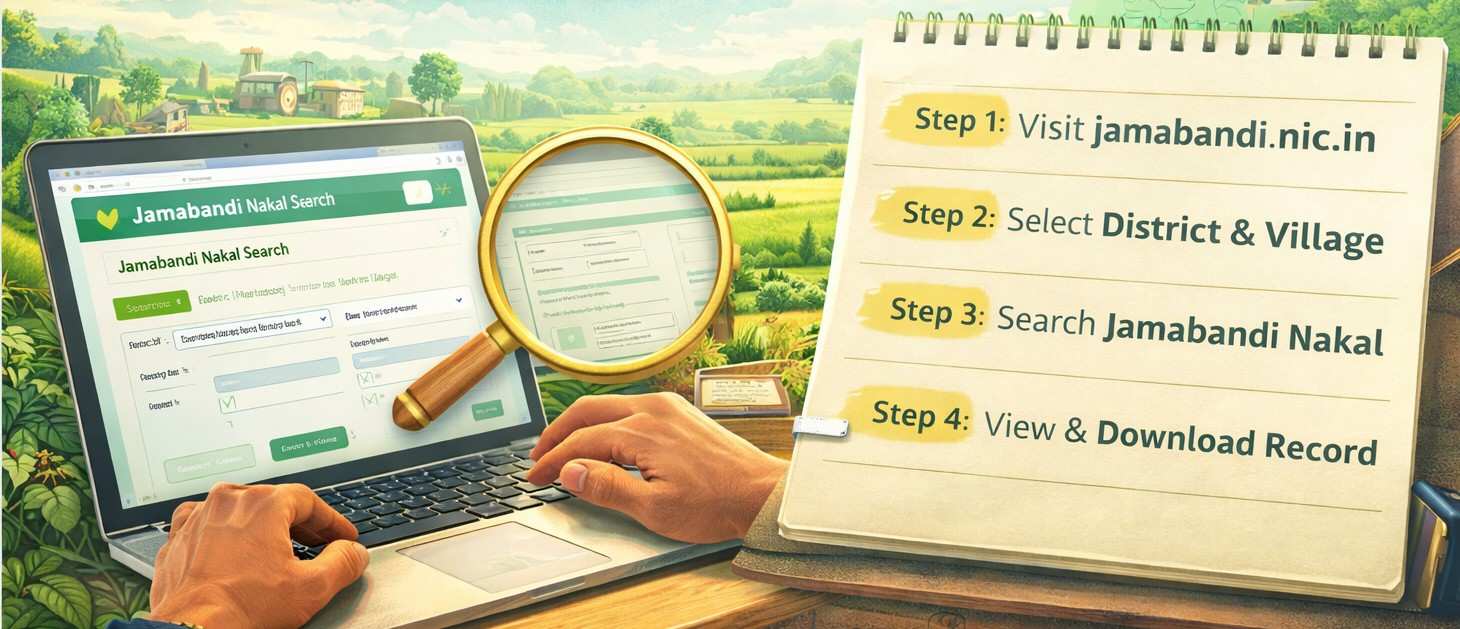How to check Haryana land records online Jamabandi Nakal guide